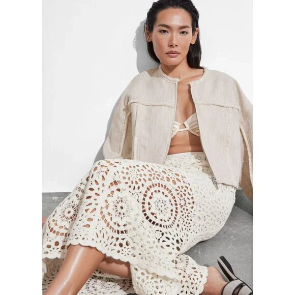 NWT & Other Stories Crocheted Midi Skirt - Picture 7 of 7